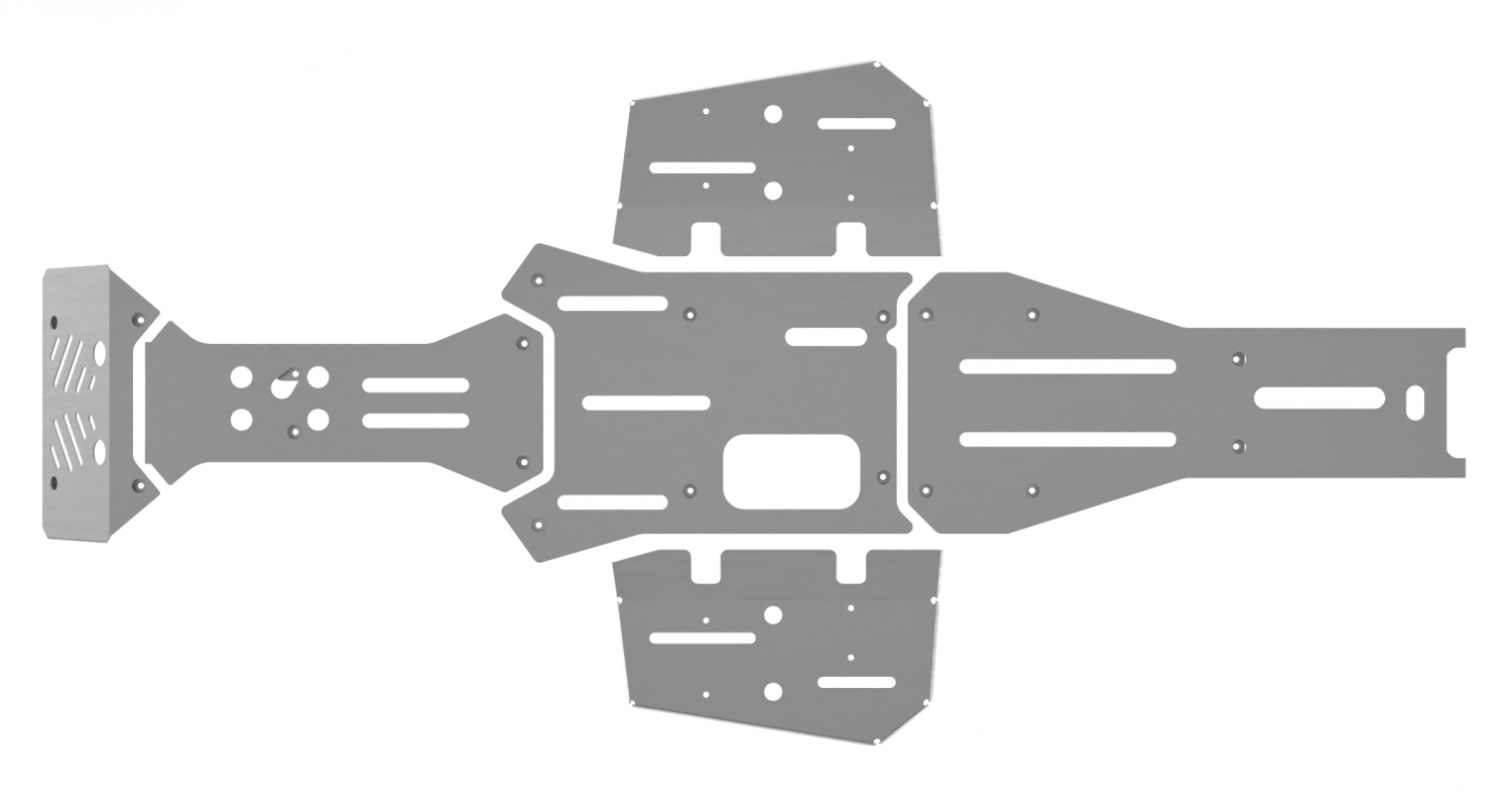 Защита днища AT6 L, алюминий